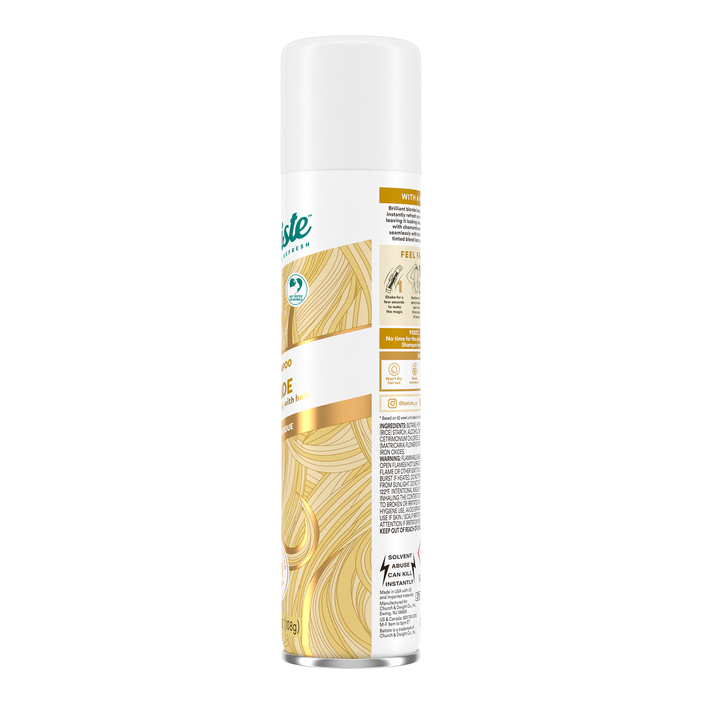 Batiste Light Blonde Dry Shampoo 3x3.81oz/108g (Voc)