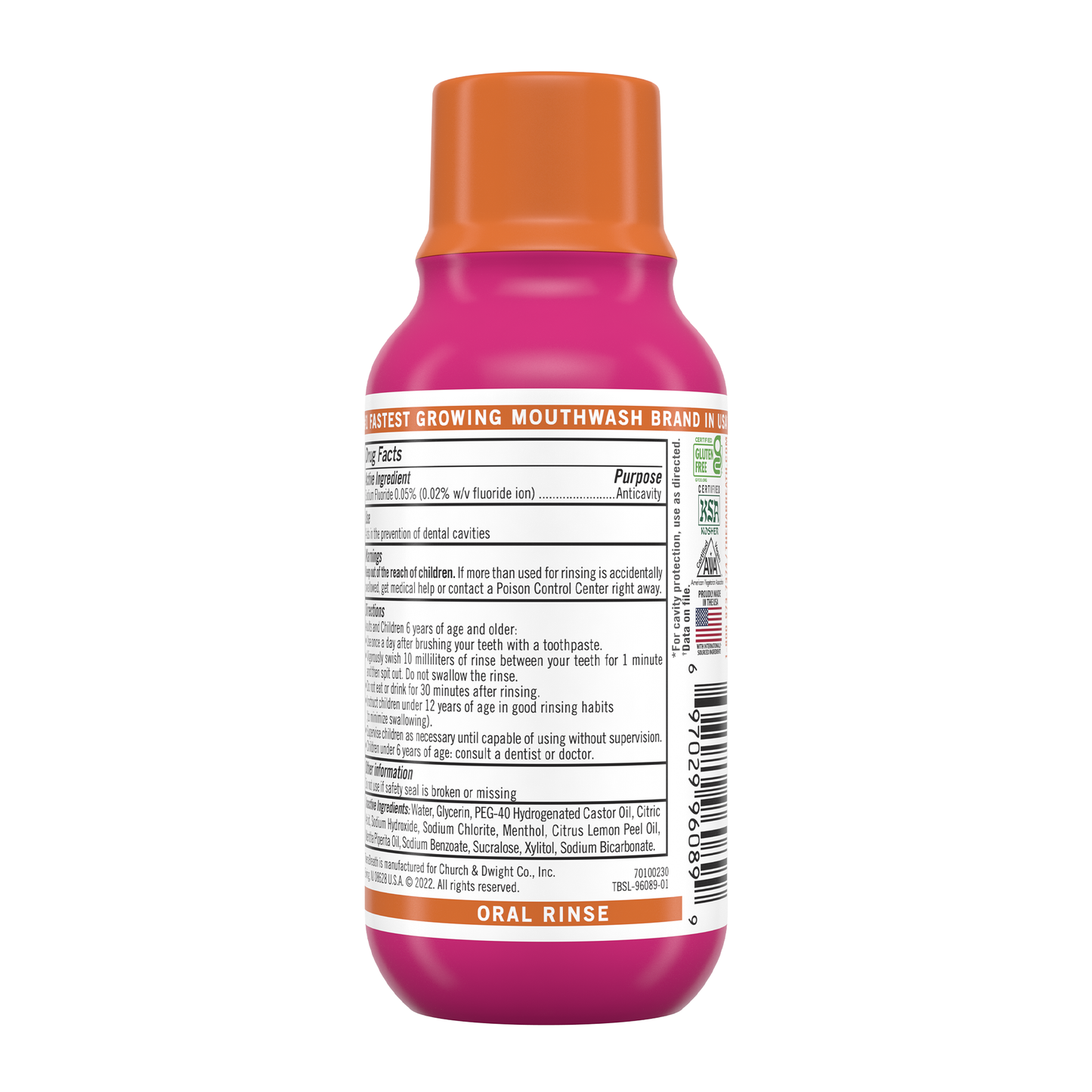 TheraBreath Sparkle Mint Mouthwash 3oz (72/3Oz)