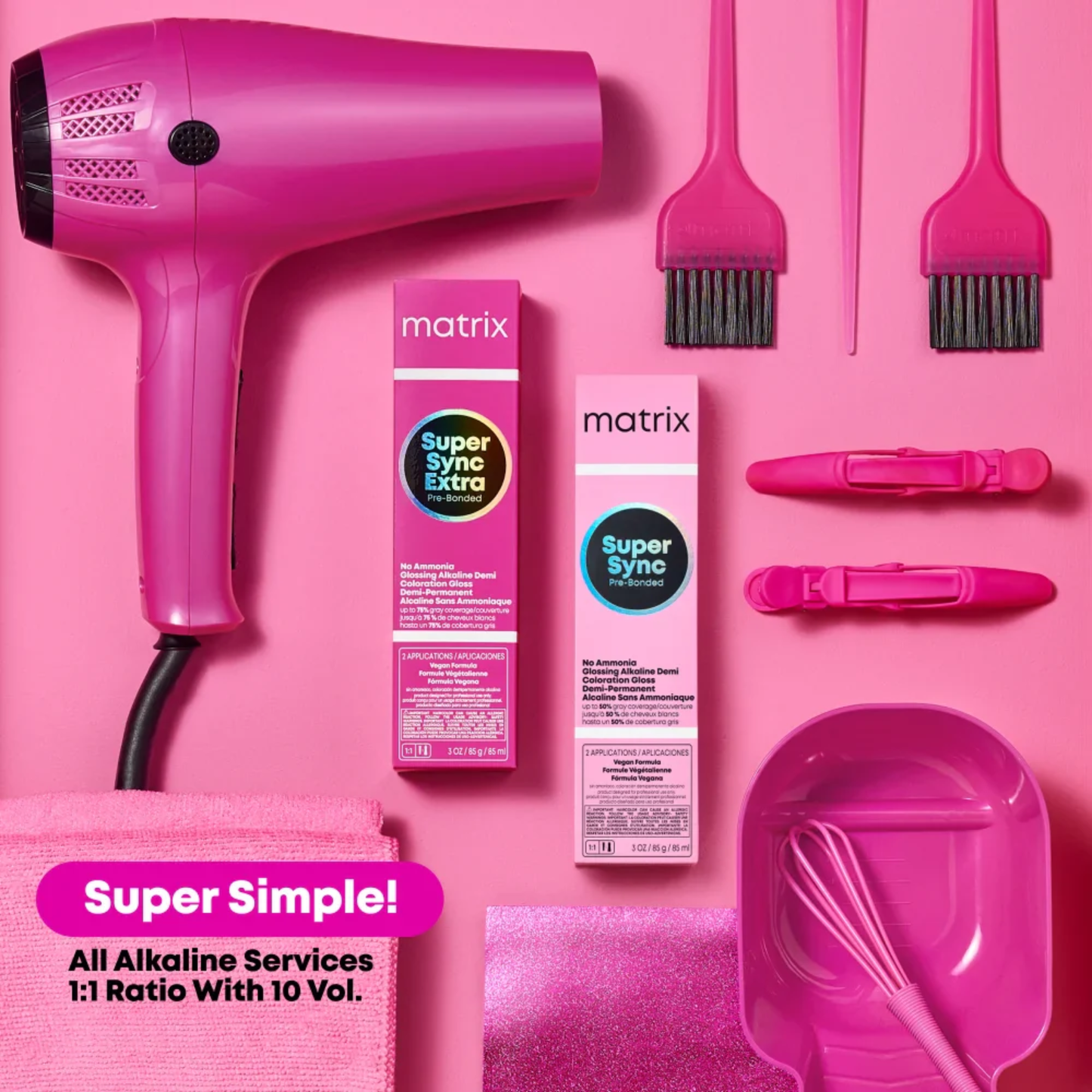 Matrix Super Sync Xtra Tinte Semipermanente para Cobertura de Canas Extra-Neutro