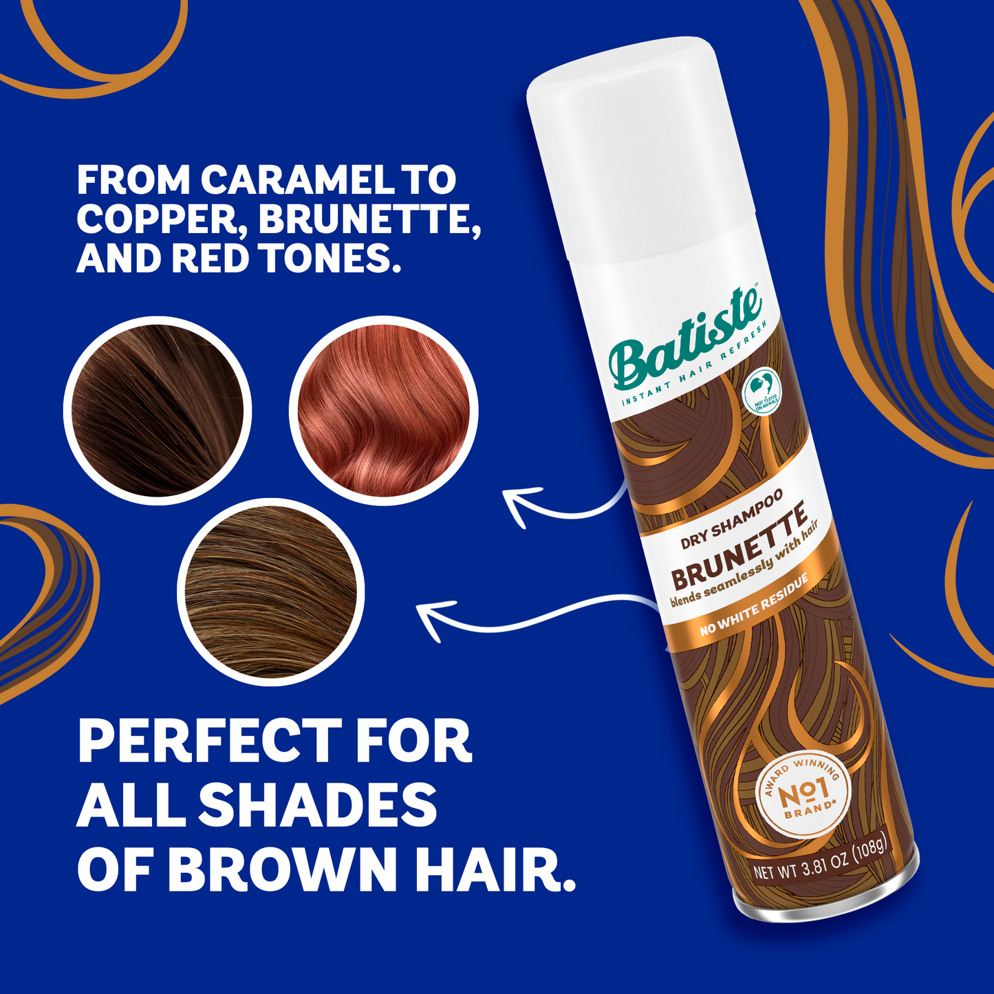Batiste Beautiful Brunette Dry Shampoo 3x3.81oz/108g (Voc)