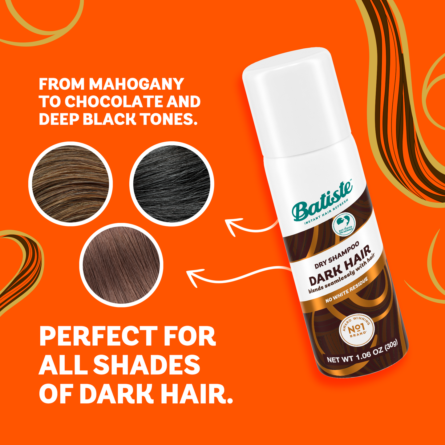 Batiste Divine Dark Mini Dry Shampoo – 6 Pack (1.06 oz / 30 g each)