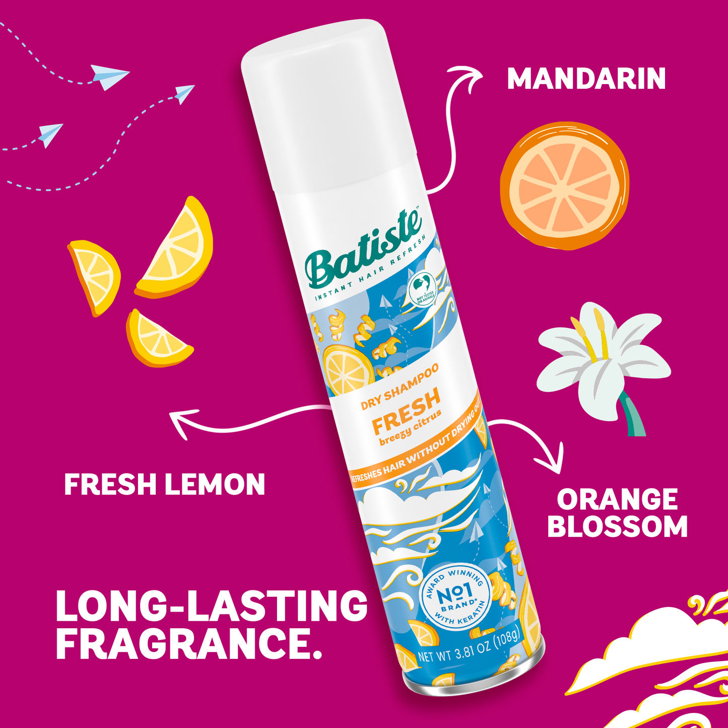 Batiste Fresh Dry Shampoo – 3 Pack (3.81 oz / 108 g each)