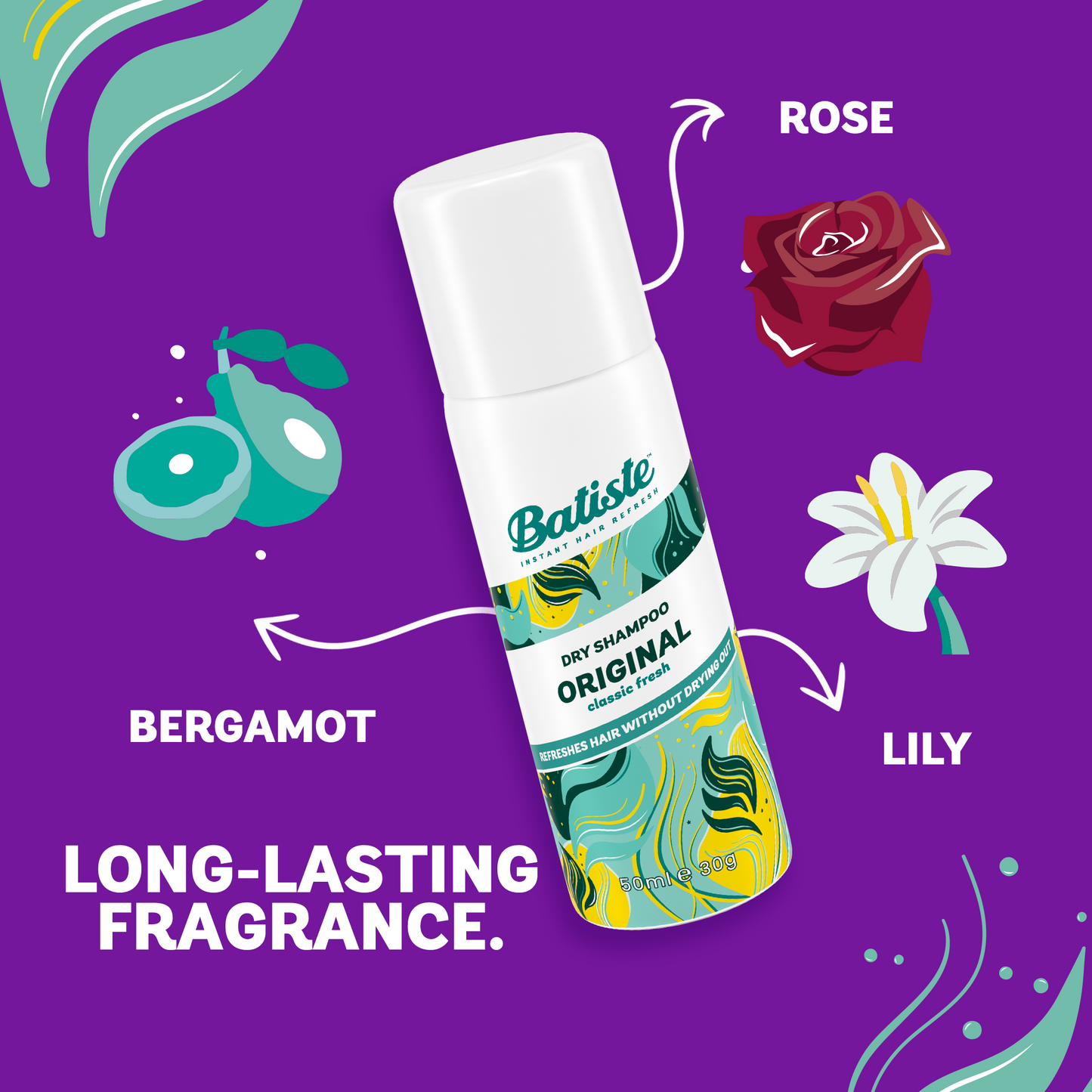 Batiste Original Mini Dry Shampoo – 6 Pack (1.06 oz / 30 g each)