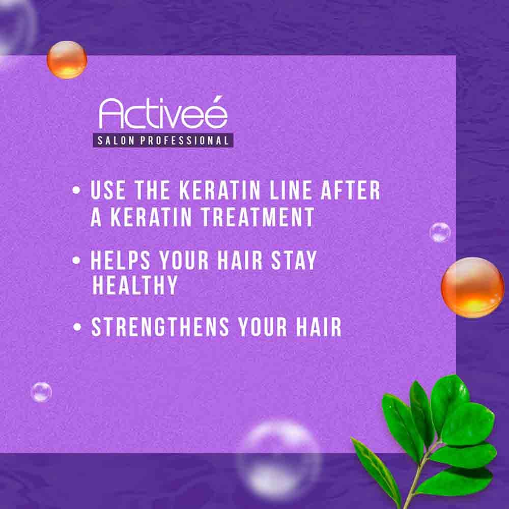 Activeé Keratin Kit | Keratin Repair Shampoo, Conditioner, Leave-In Cream & Treatment