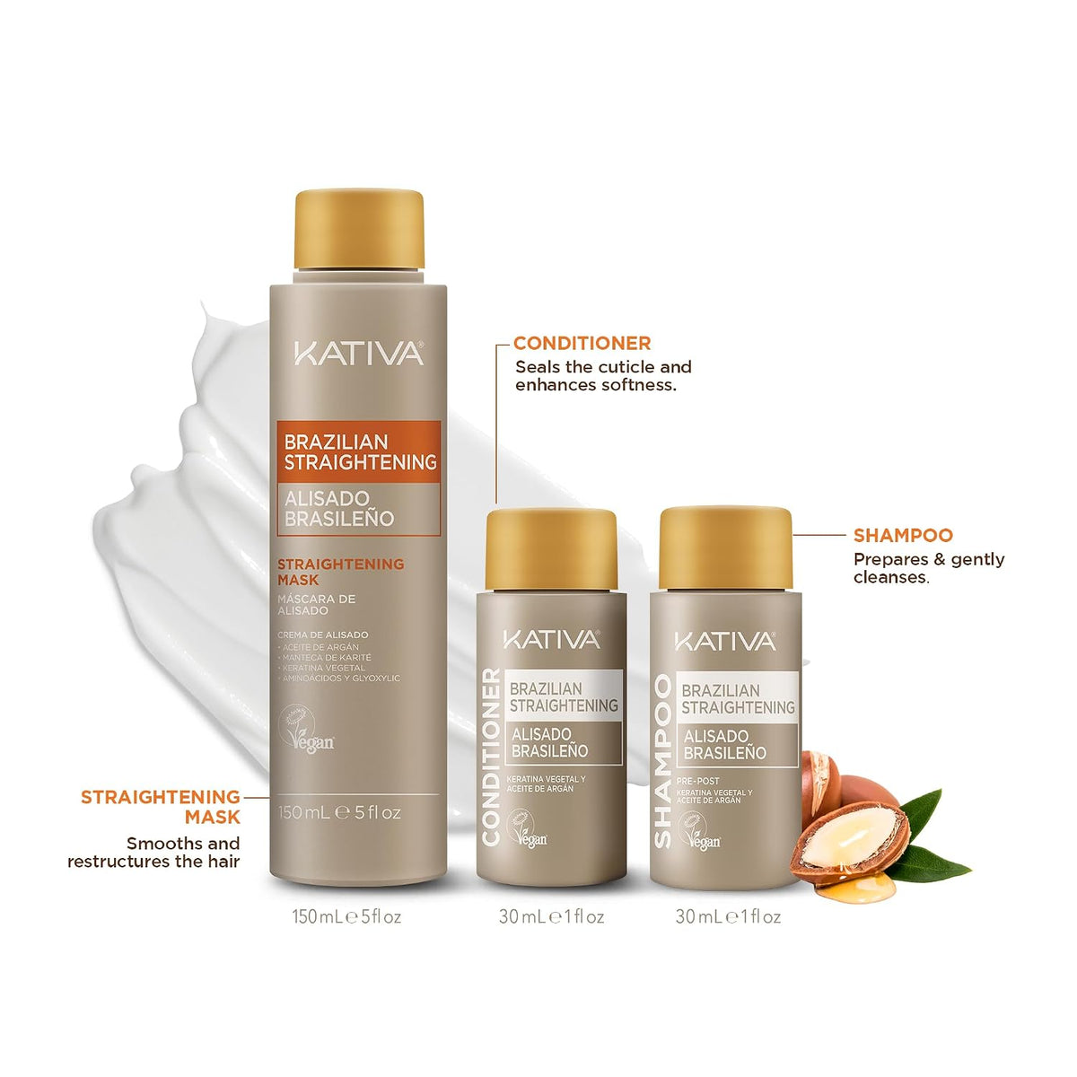 Kit de alisado brasileño Kativa