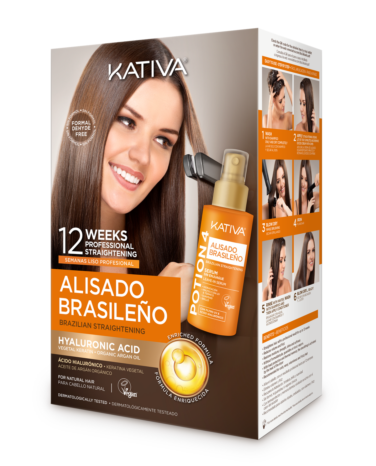 Kit de alisado brasileño Kativa