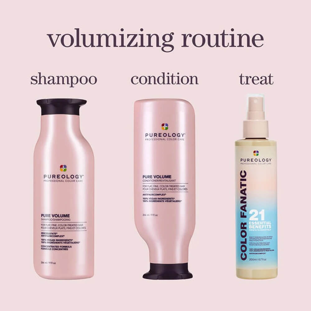 Champú Pureology Pure Volume de 266 ml: cuerpo ligero y volumen para cabello fino y teñido.