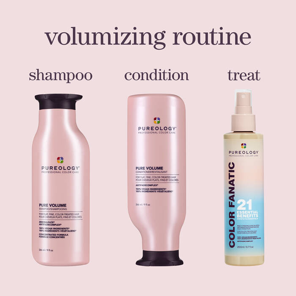Pureology Pure Volume Shampoo 9 oz / 266 ml – Lightweight Body & Lift for Fine, Color-Treated Hair