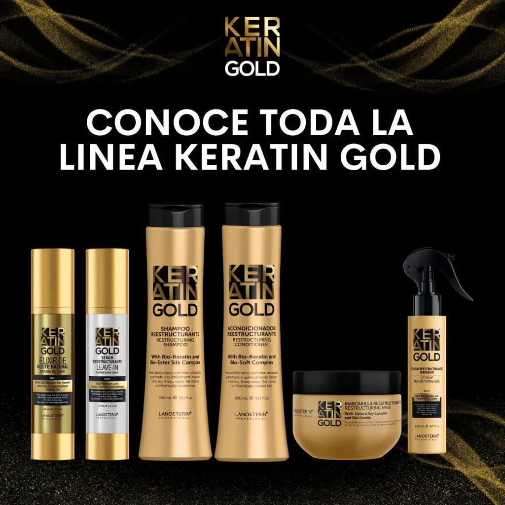 Lanosterin Professional Keratin Gold Perfect Routine