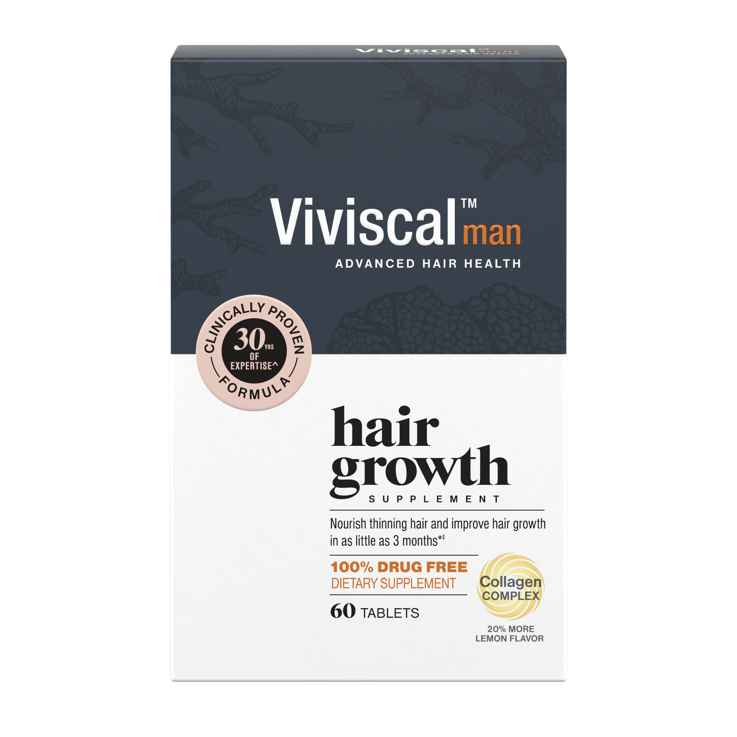 Viviscal Men’s Supplement 10/3 Pkg x 60 Ct