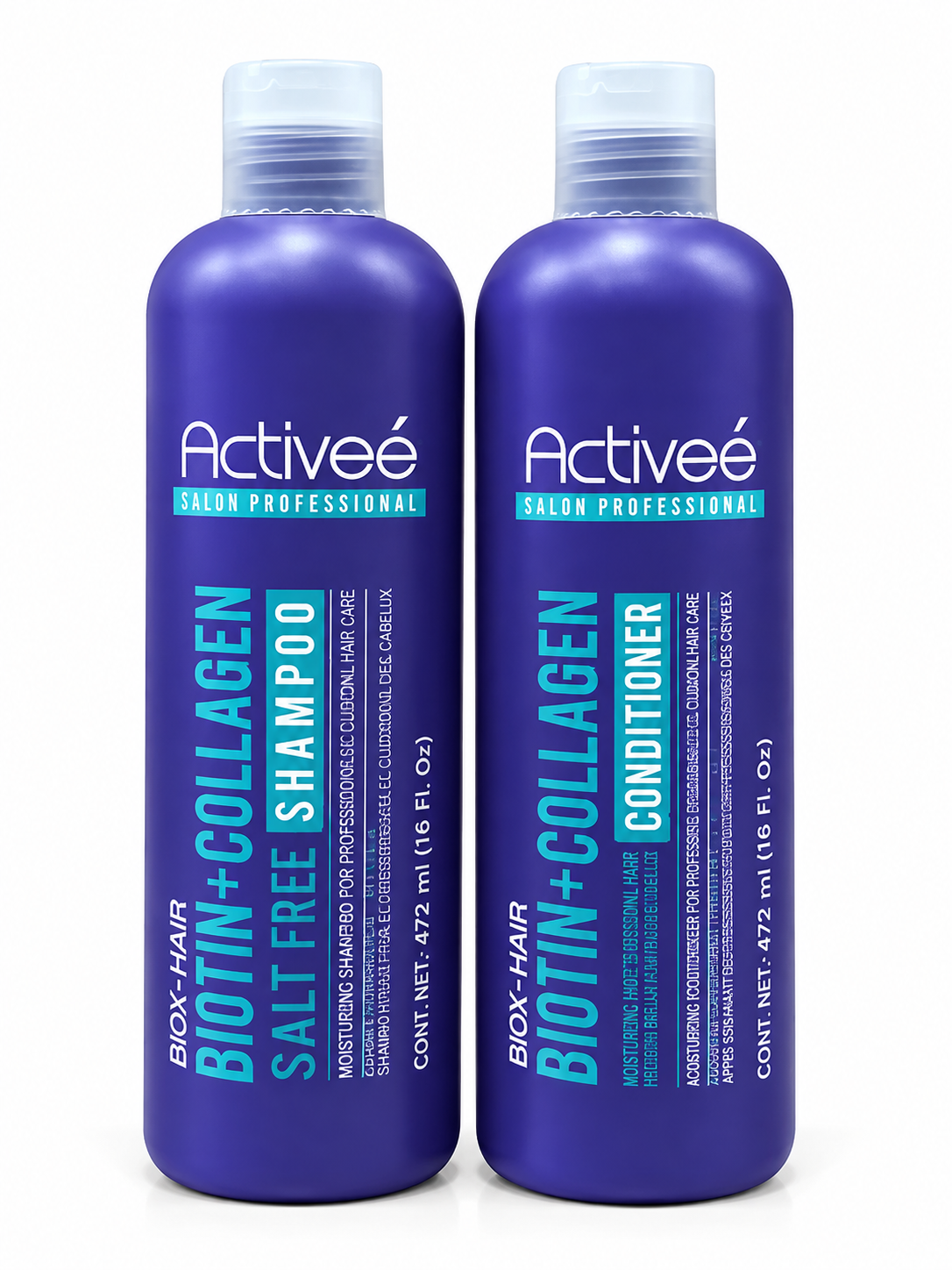 Activeé Biox-Hair Kit | Biotin Shampoo, Conditioner, Leave-In Cream & Treatment