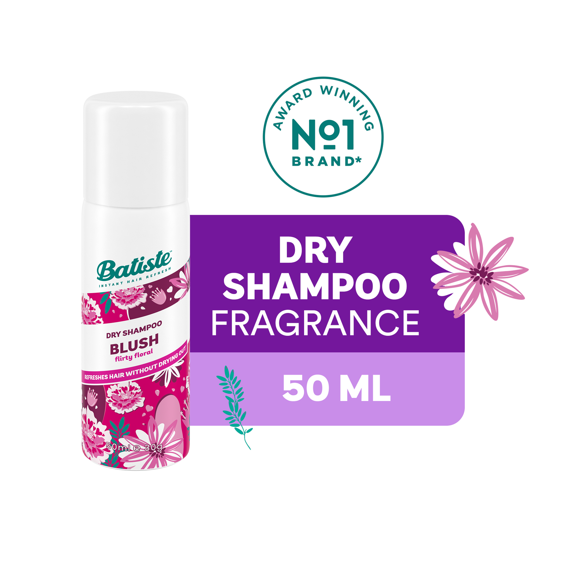 Batiste Blush Mini Dry Shampoo – 6 Pack (1.06 oz / 30 g each)