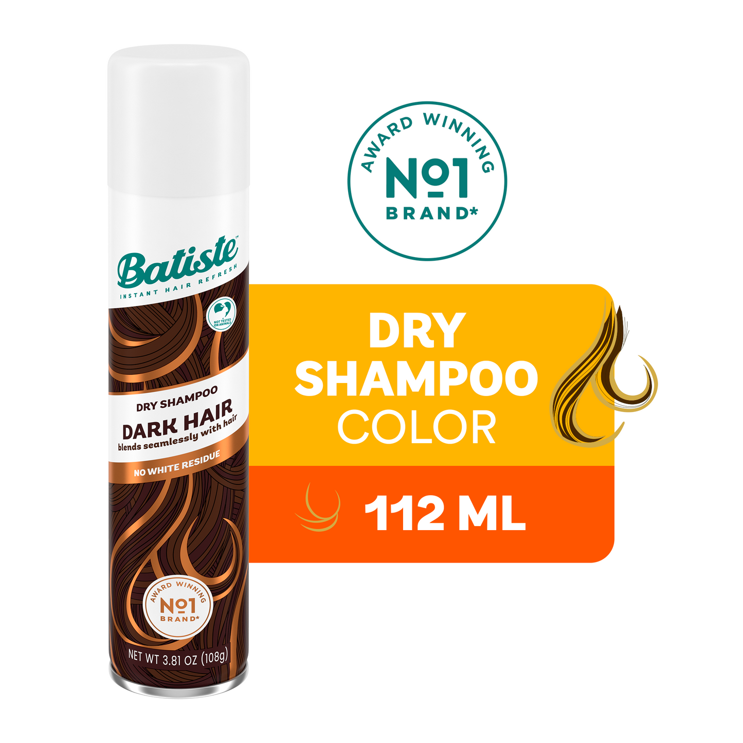 Batiste Dark & Deep Brown Dry Shampoo 3x3.81oz/108g (Voc)