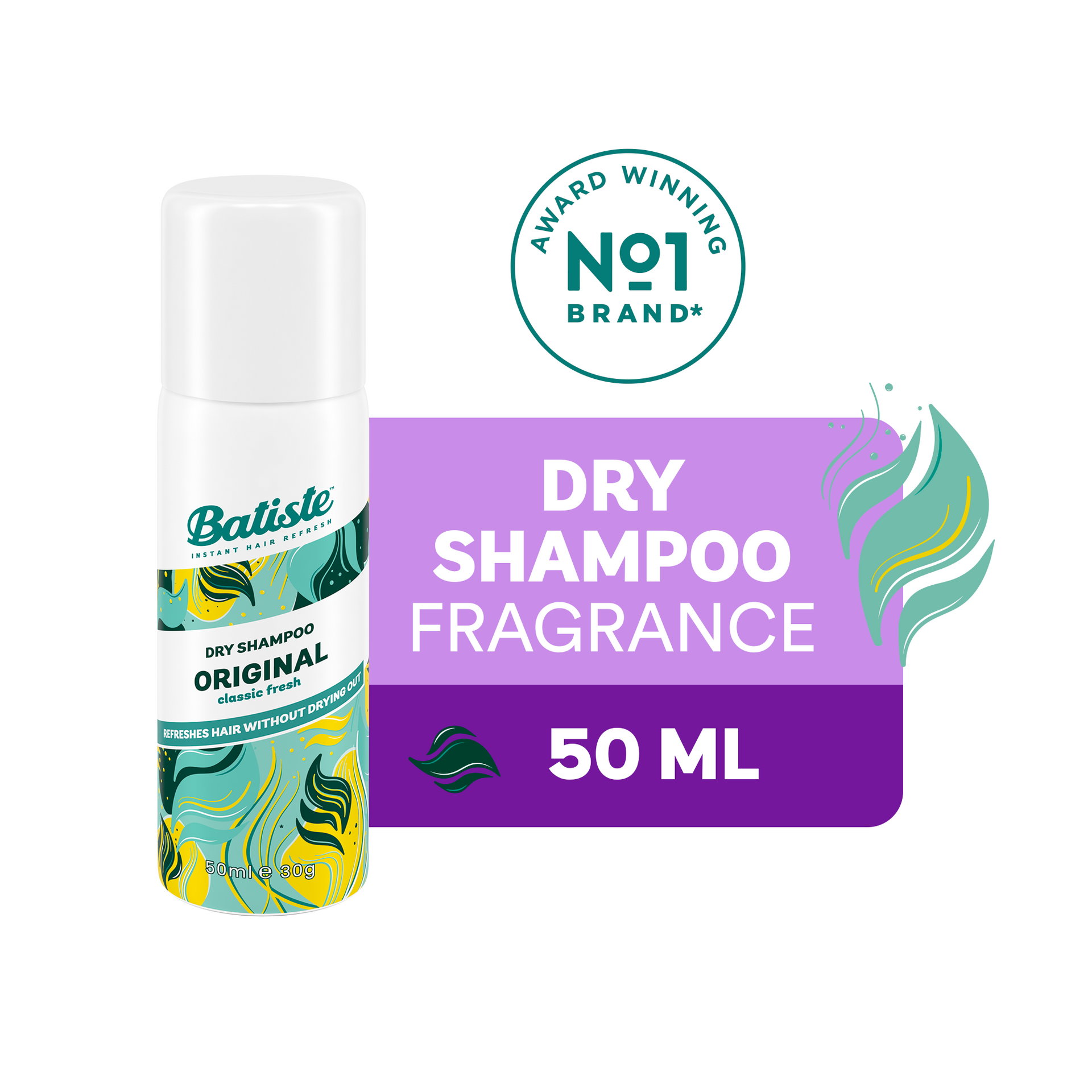 Batiste Original Mini Dry Shampoo – 6 Pack (1.06 oz / 30 g each)