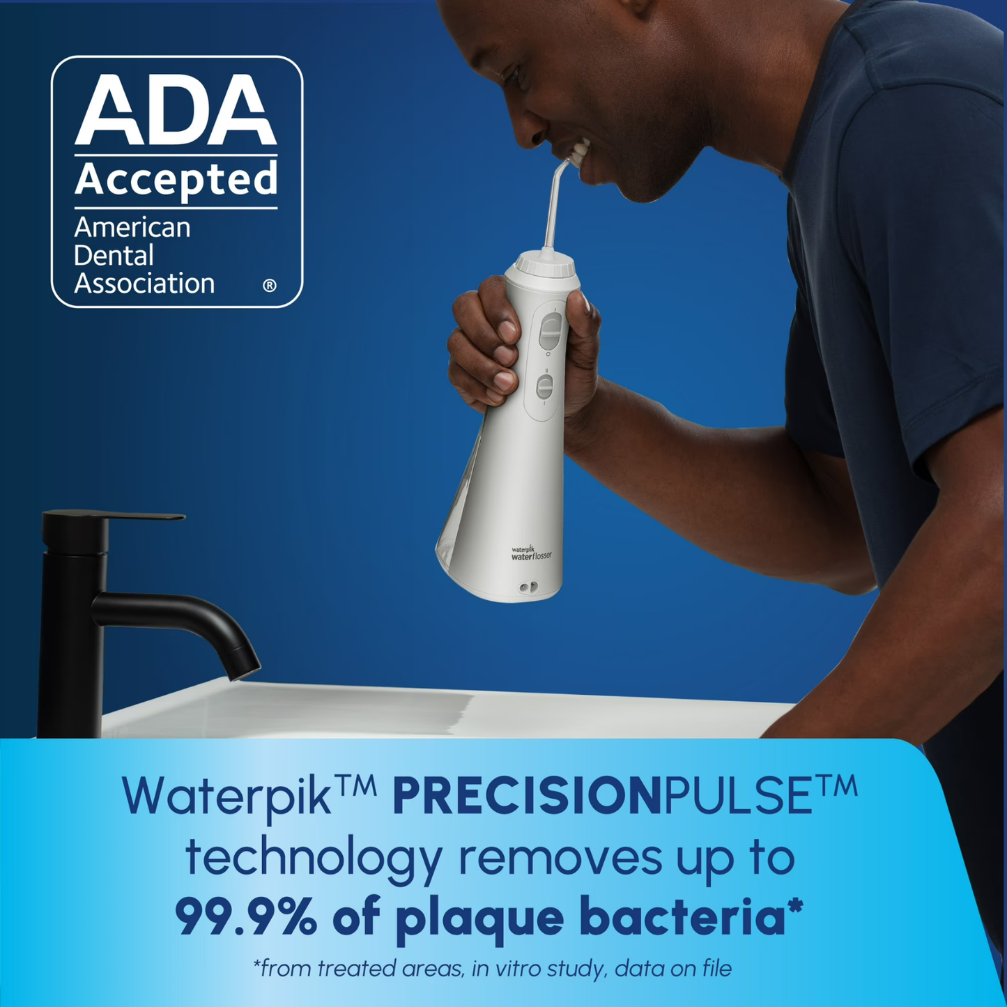 Waterpik Cordless Enhance Water Flosser WF-21EU White