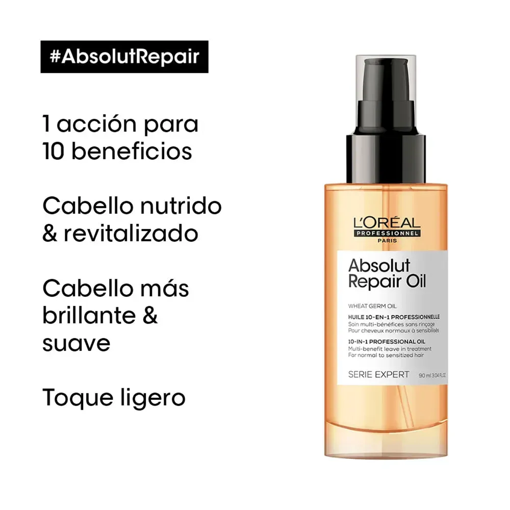 L’Oréal Professionnel Serie Expert Absolut Repair 10-in-1 Oil 3oz / 90ml