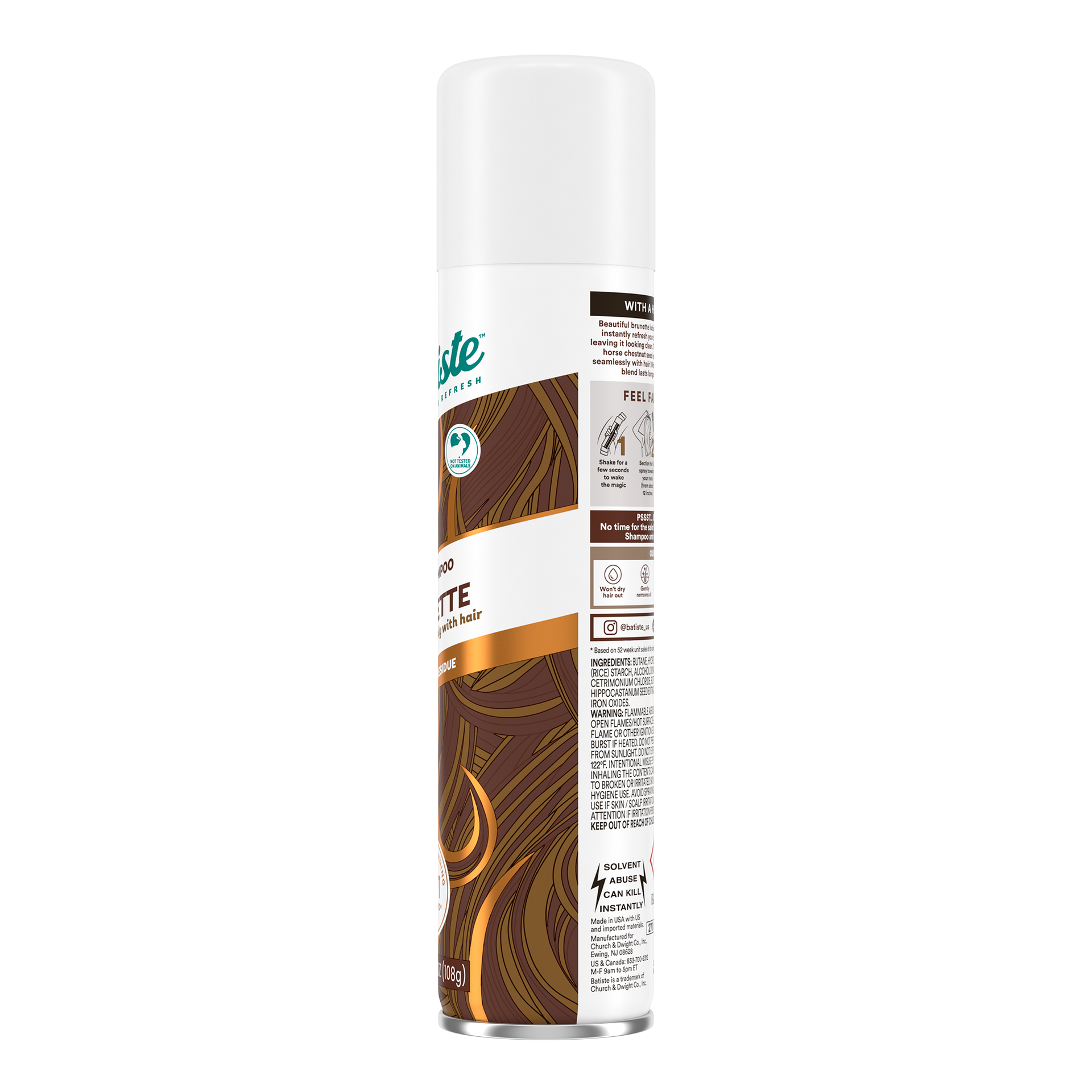 Batiste Beautiful Brunette Dry Shampoo 3x3.81oz/108g (Voc)