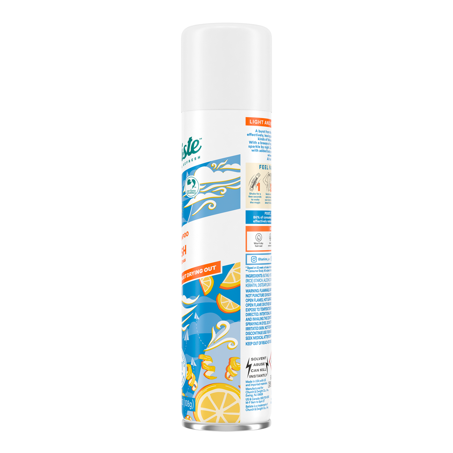Batiste Fresh Dry Shampoo – 3 Pack (3.81 oz / 108 g each)