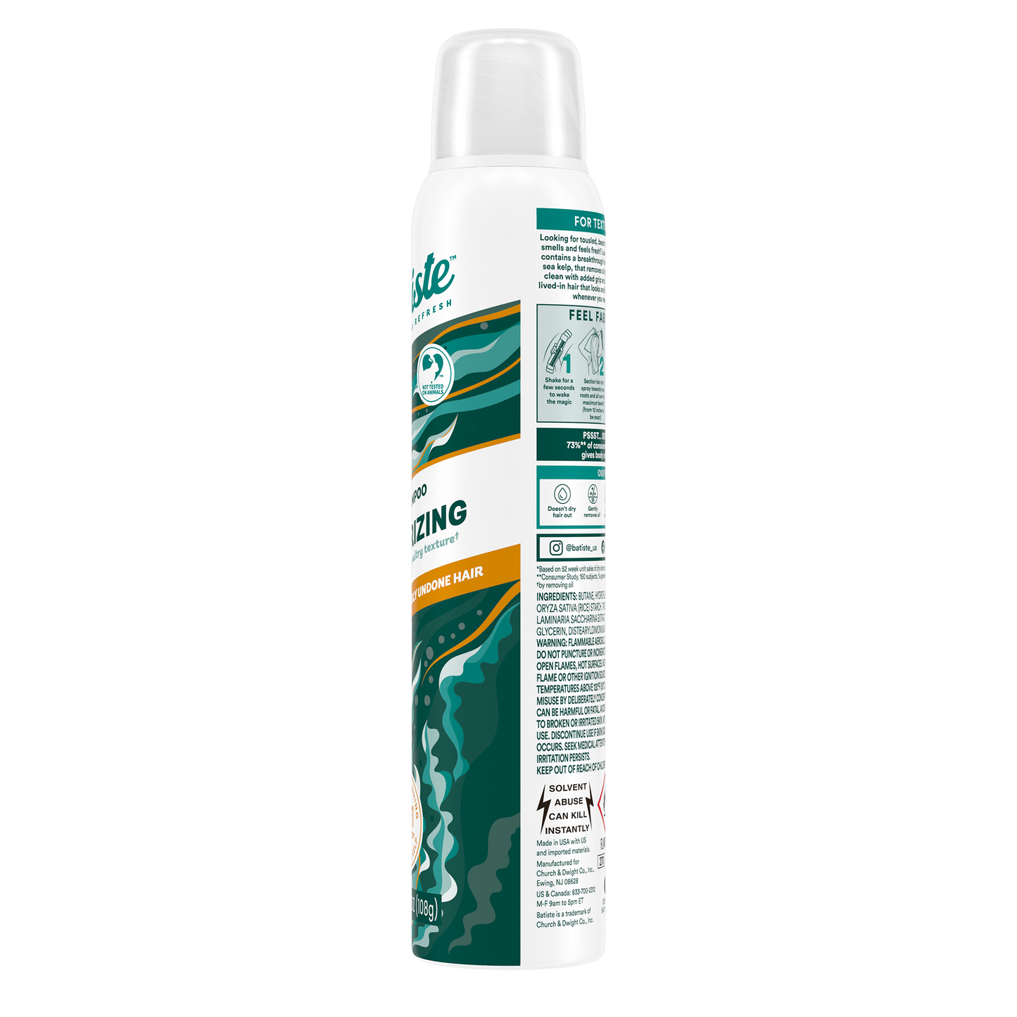 Batiste Texturizing Dry Shampoo – 3 Pack (3.81 oz / 108 g each)