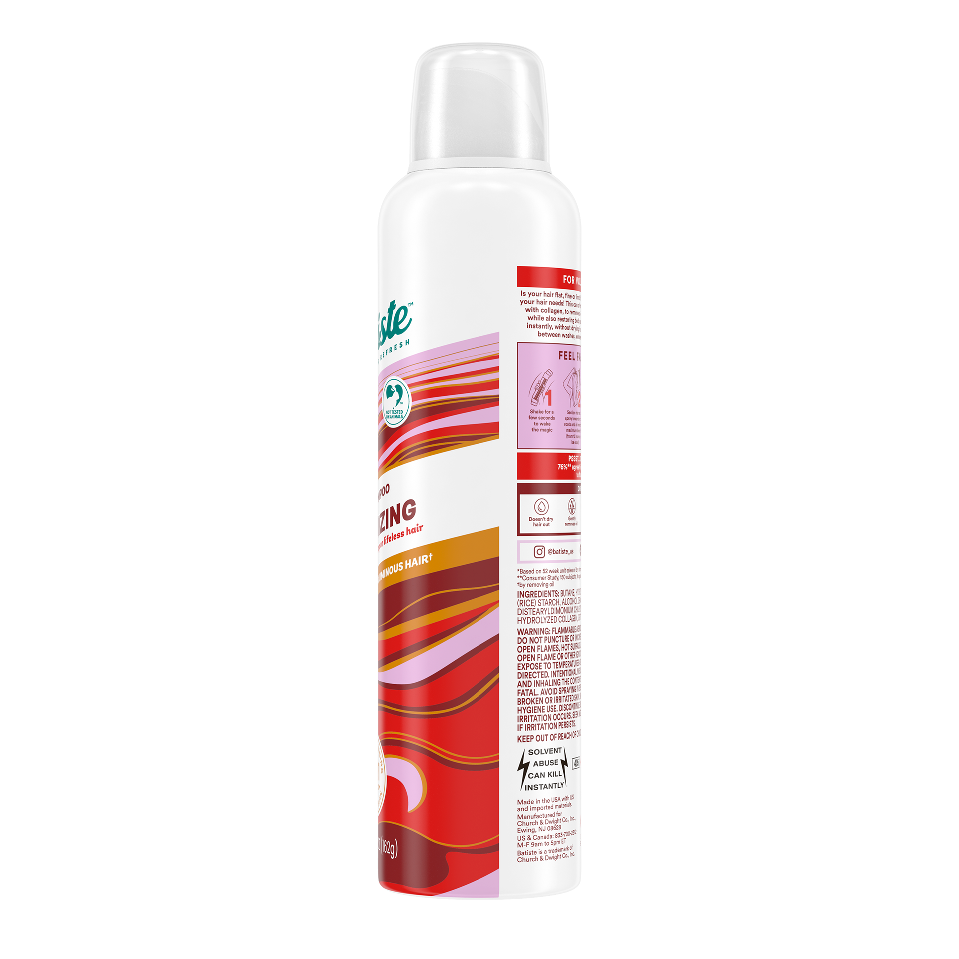 Batiste Volumizing Dry Shampoo – 2 Pack (5.71 oz / 162 g each)