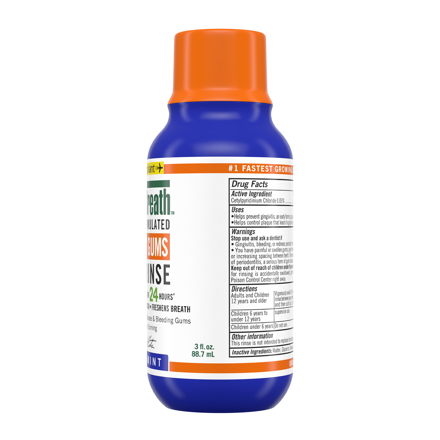 TheraBreath Healthy Gums Mouthwash 3oz (9X8Pk/3Oz CLNMNT)