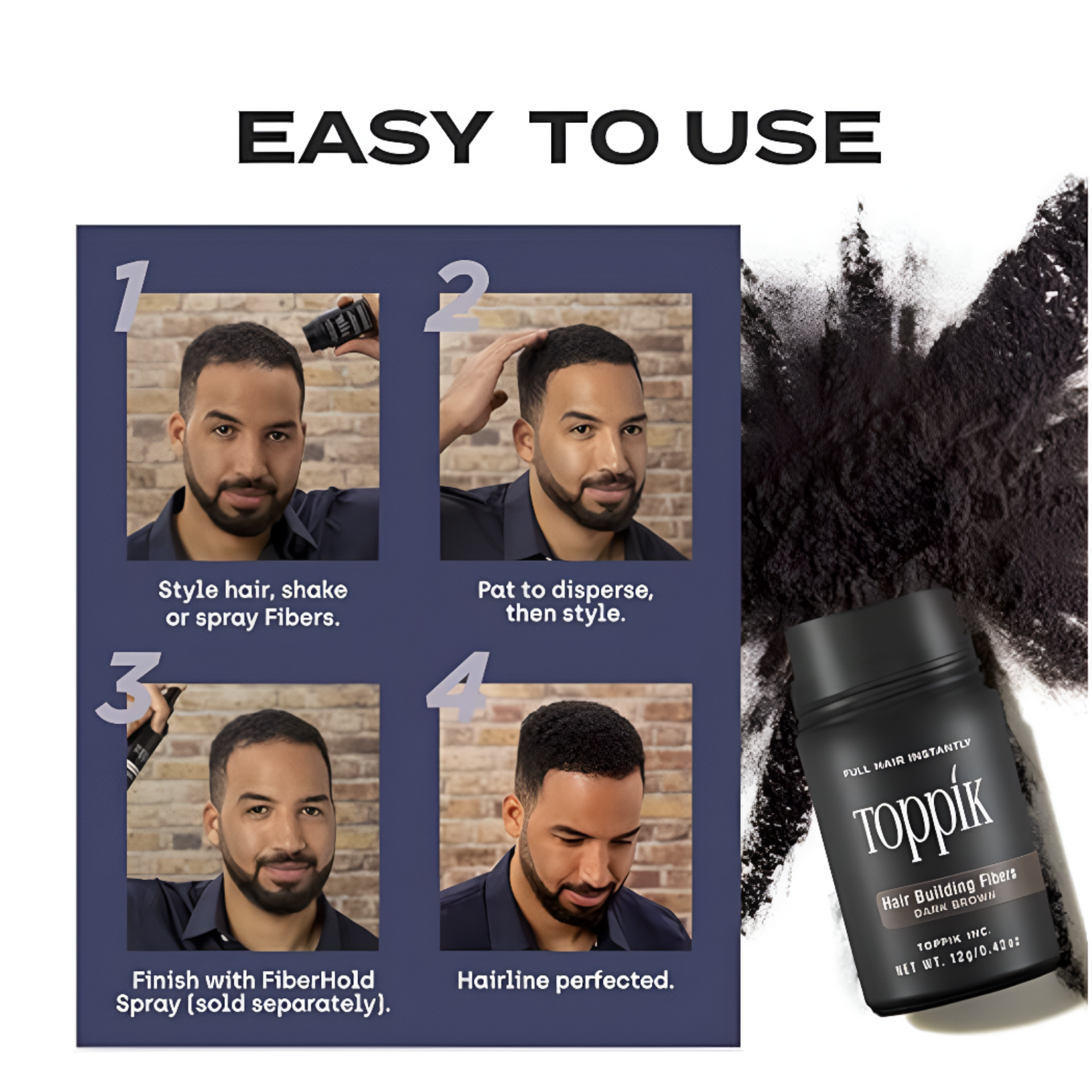 Toppik Hair Building Fibers White 12g