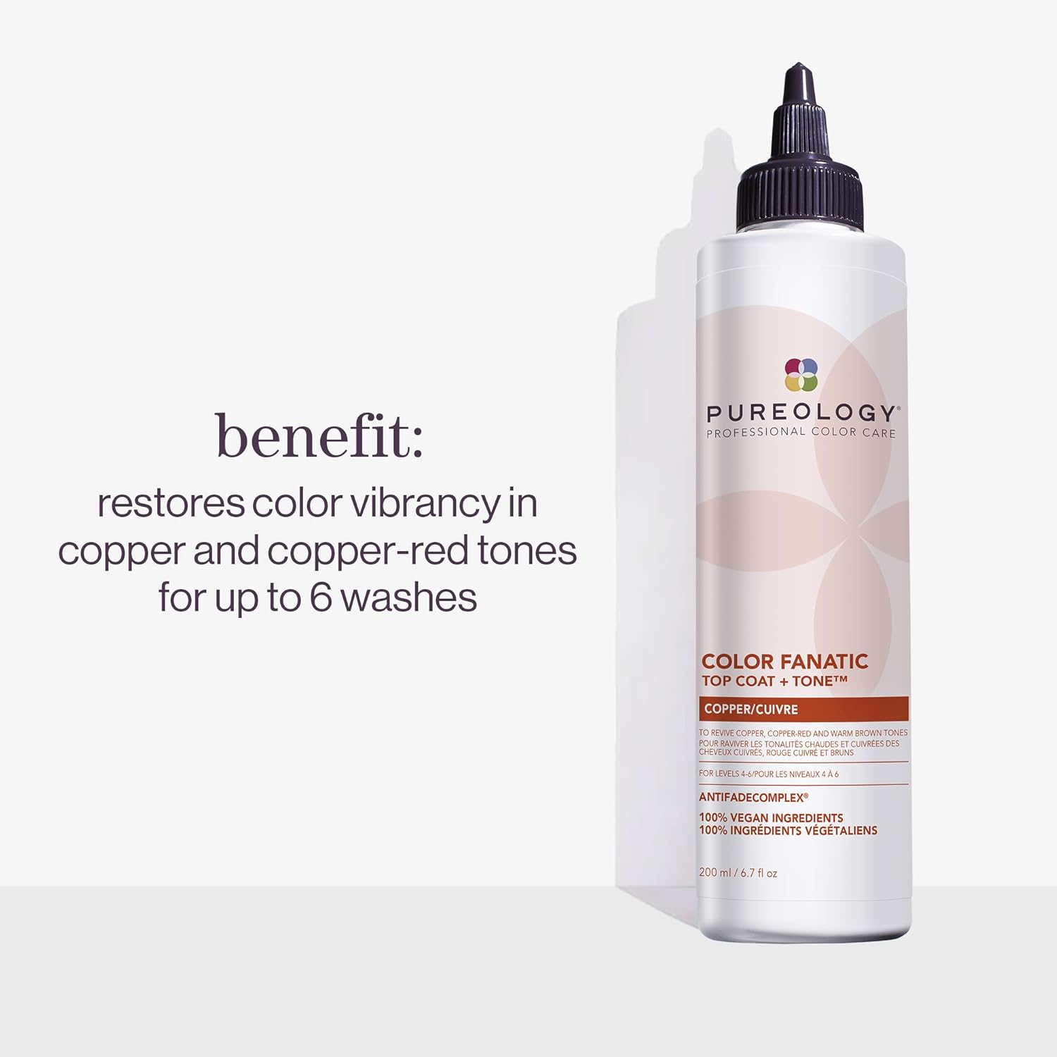 Pureology Color Fan Top Coat + Tone Copper 6.7oz/200ml