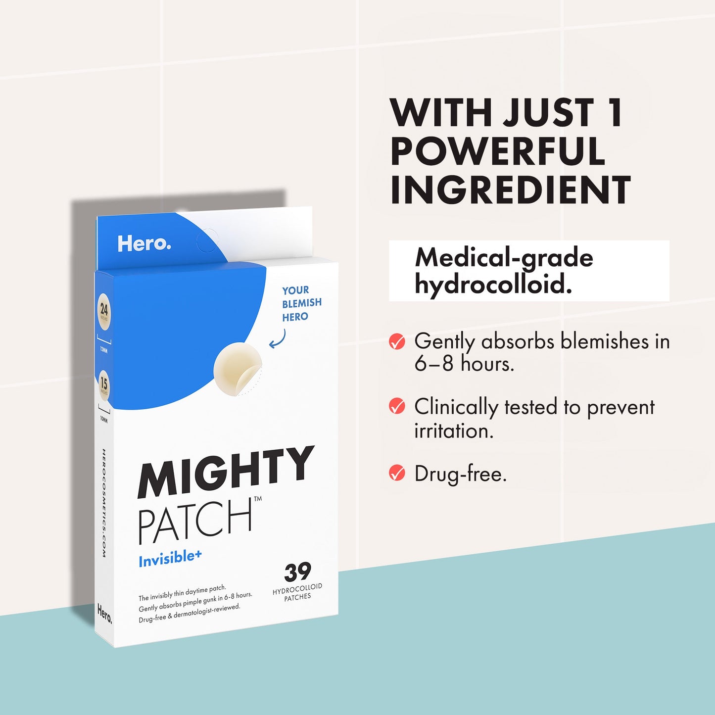 Hero Mighty Patch Invisible+ 39