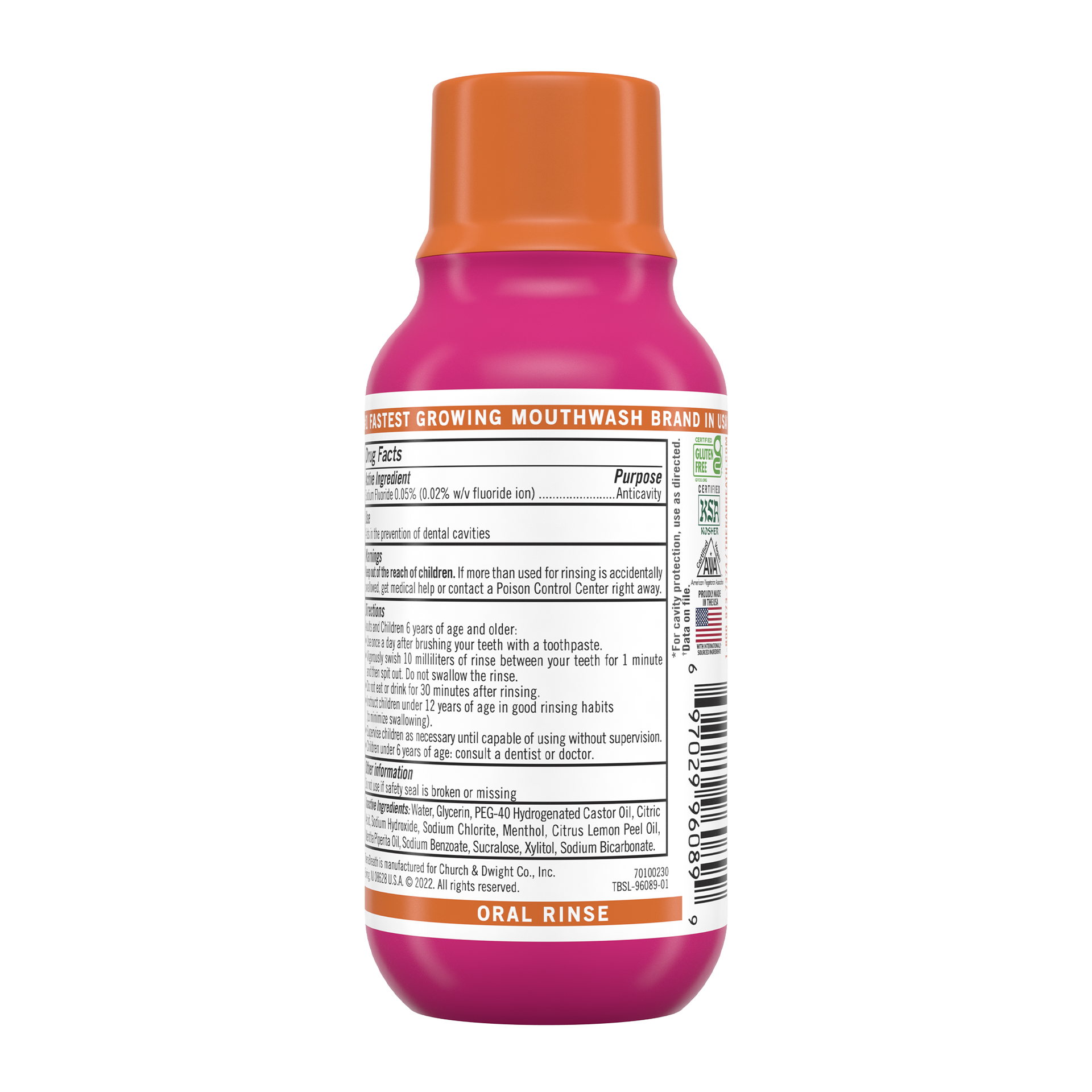 TheraBreath Sparkle Mint Mouthwash 3oz (72/3Oz)