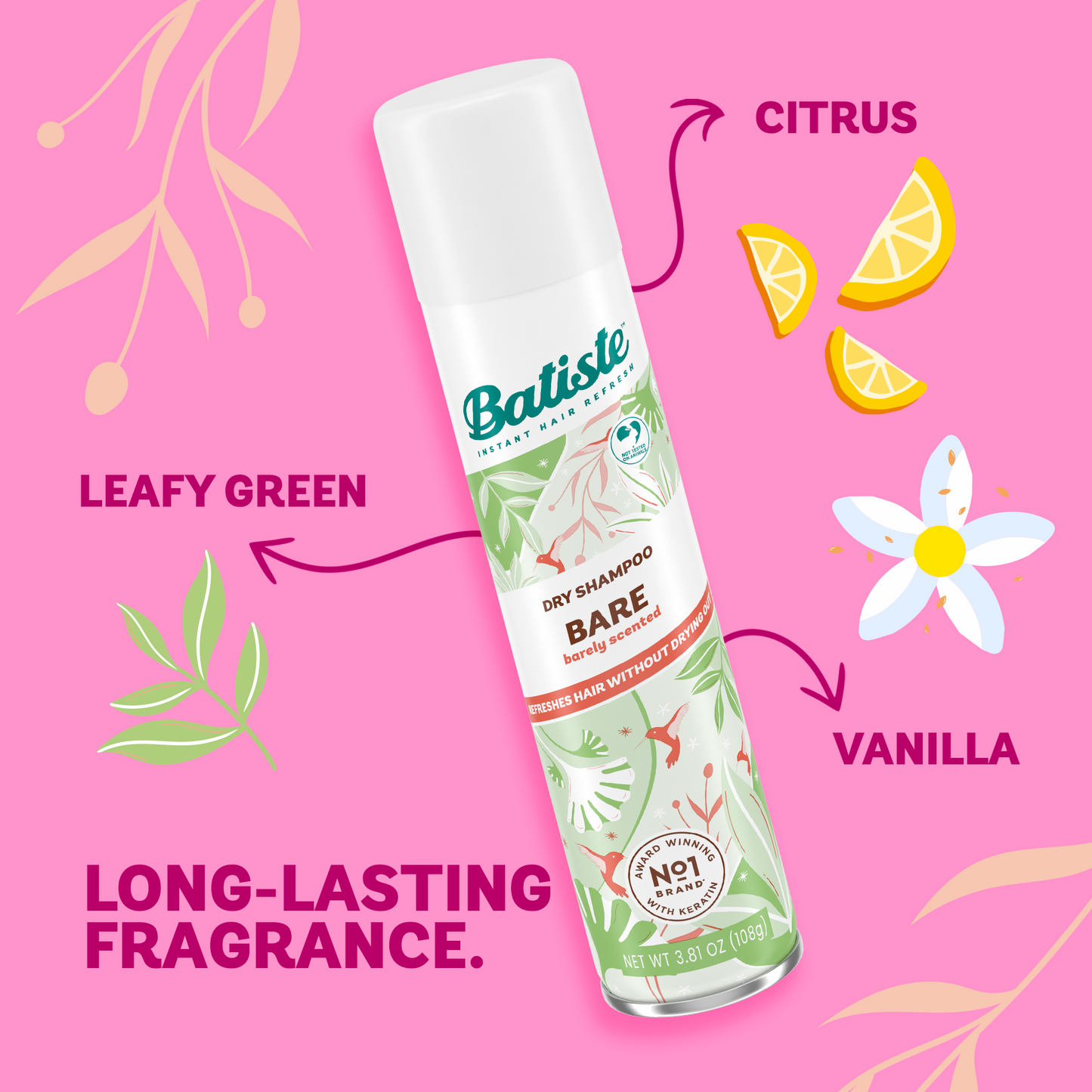 Batiste Bare Dry Shampoo – 3 Pack (3.81 oz / 108 g each)