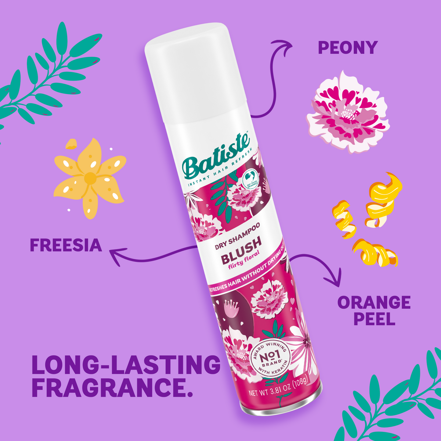 Batiste Blush Dry Shampoo – 3 Pack (3.81 oz / 108 g each)