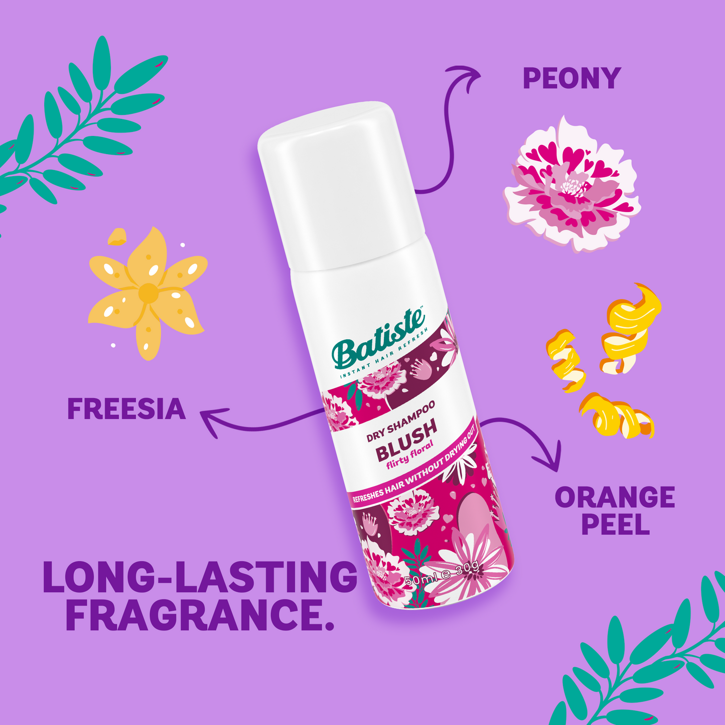 Batiste Blush Mini Dry Shampoo – 6 Pack (1.06 oz / 30 g each)