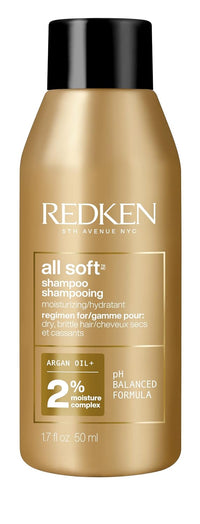Redken All Soft Shampoo 1.7oz / 50ml (Travel Size)