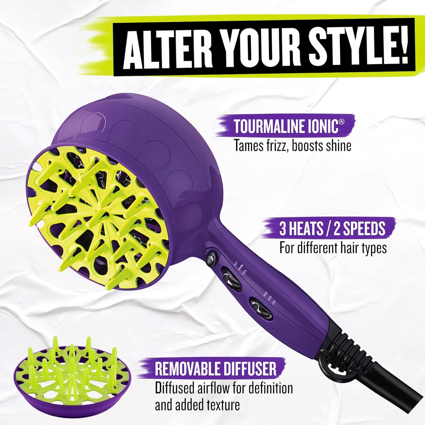 Secador difusor Bed Head Curlipops