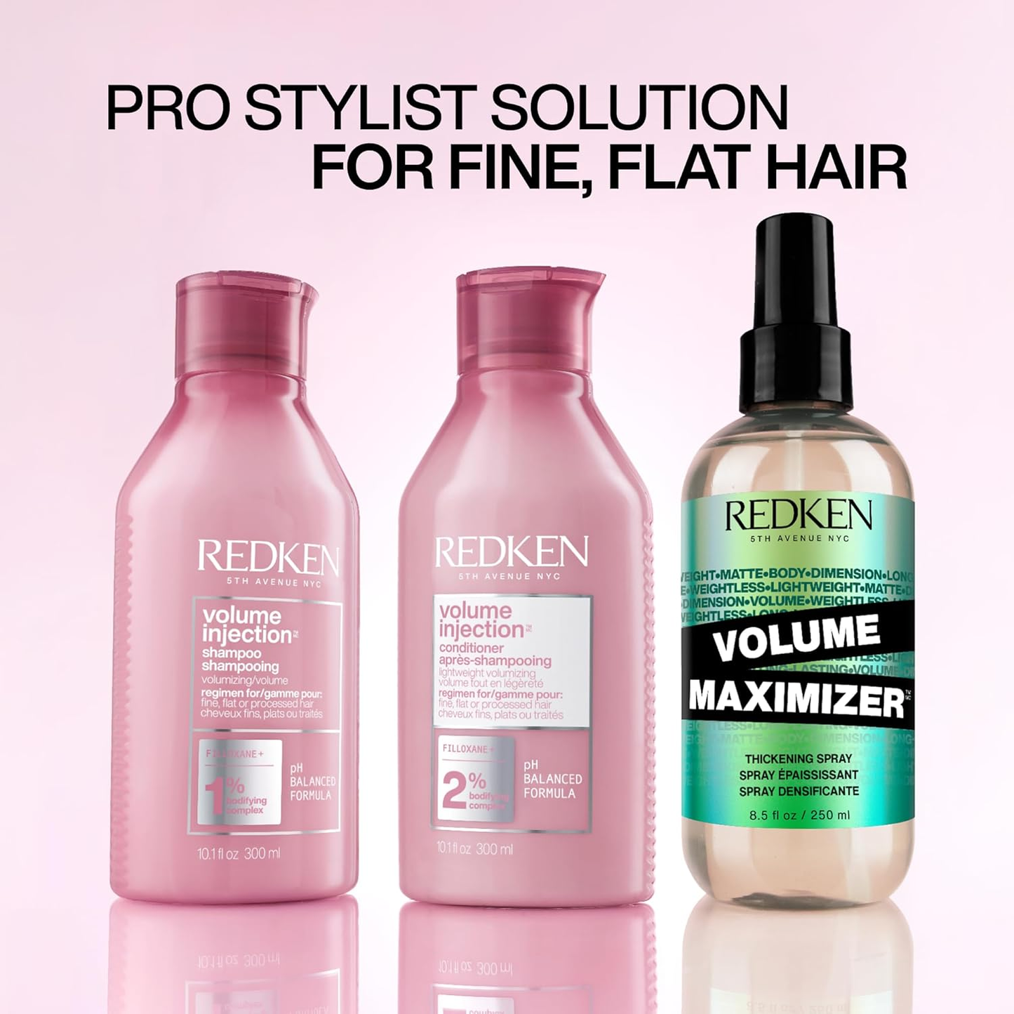 Acondicionador Voluminizador Ligero Volume Injection de Redken