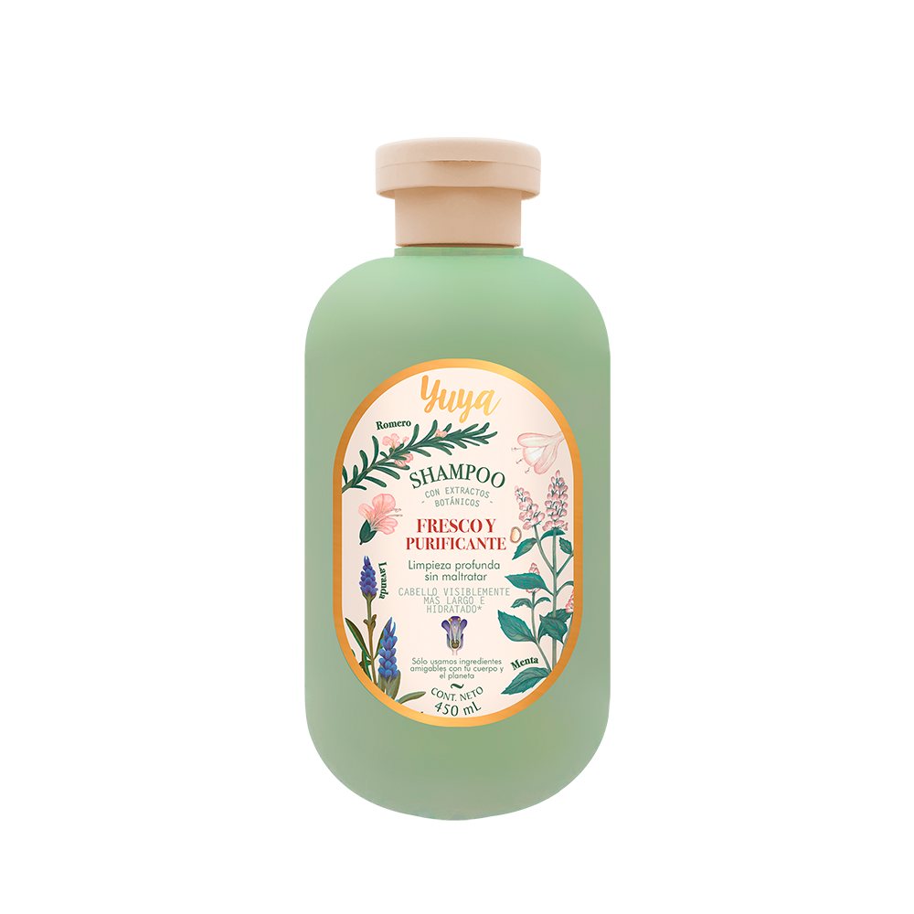 Yuya Fresh & Purifying Shampoo – Growth & Mint 450 ml