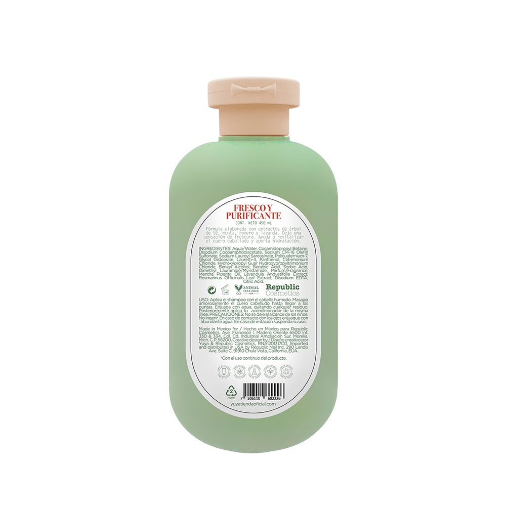Yuya Fresh & Purifying Shampoo – Growth & Mint 450 ml