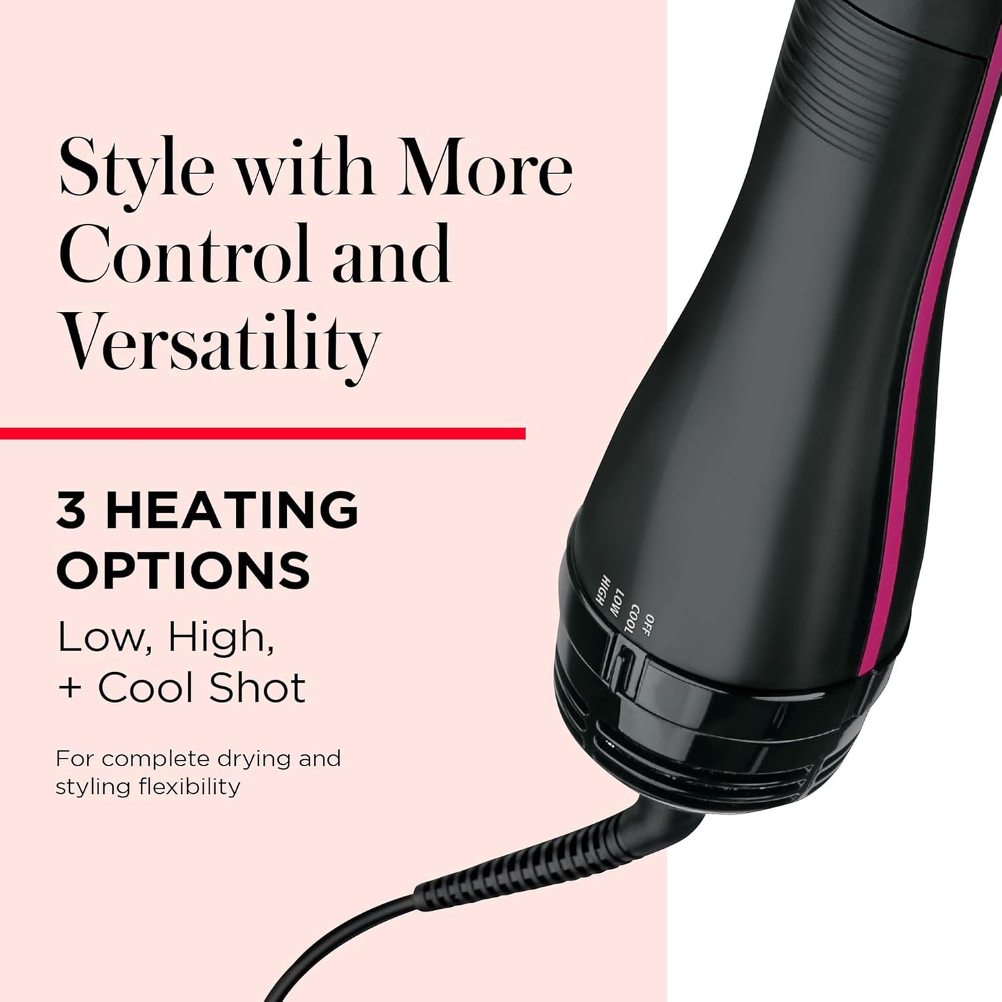 Secador y Moldeador de Pelo Revlon Pro Collection One Step con Almohadilla de Muelle y Silicona