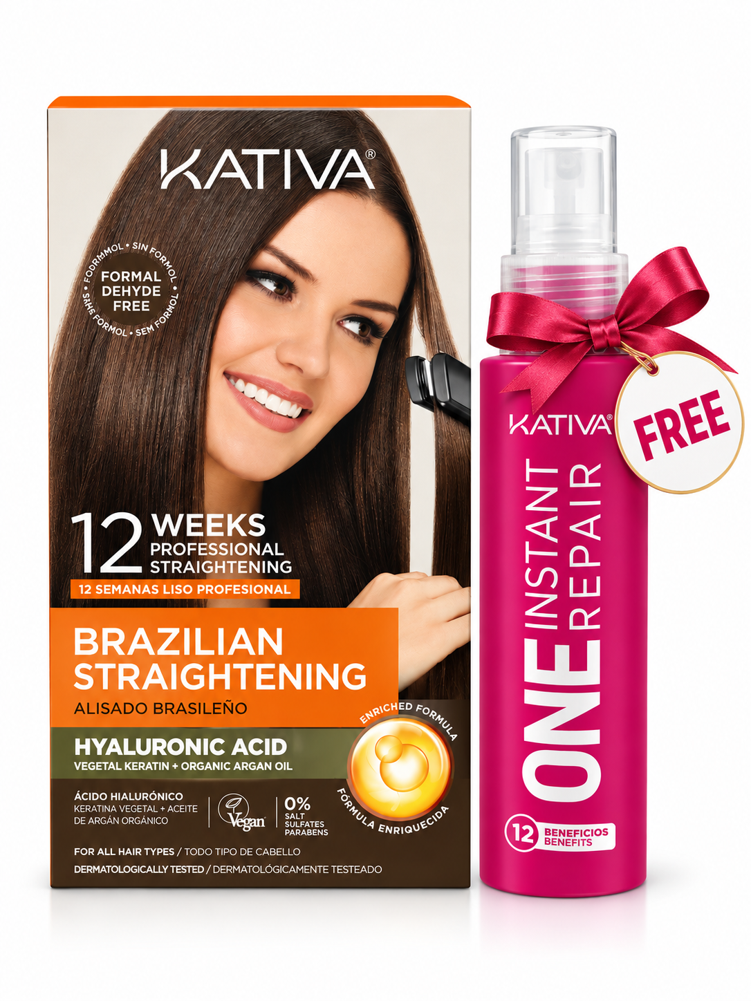 Kit de alisado brasileño Kativa