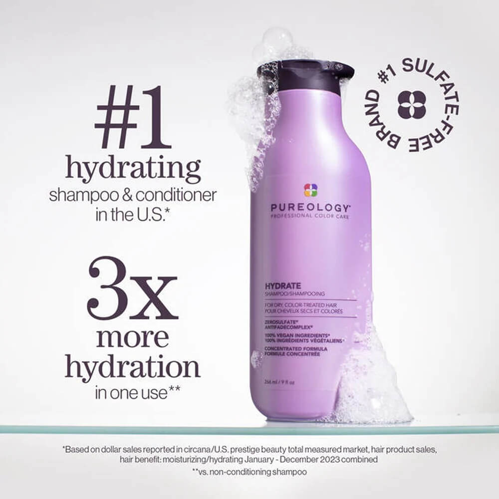 Pureology Hydrate Shampoo 9 oz / 266 ml
