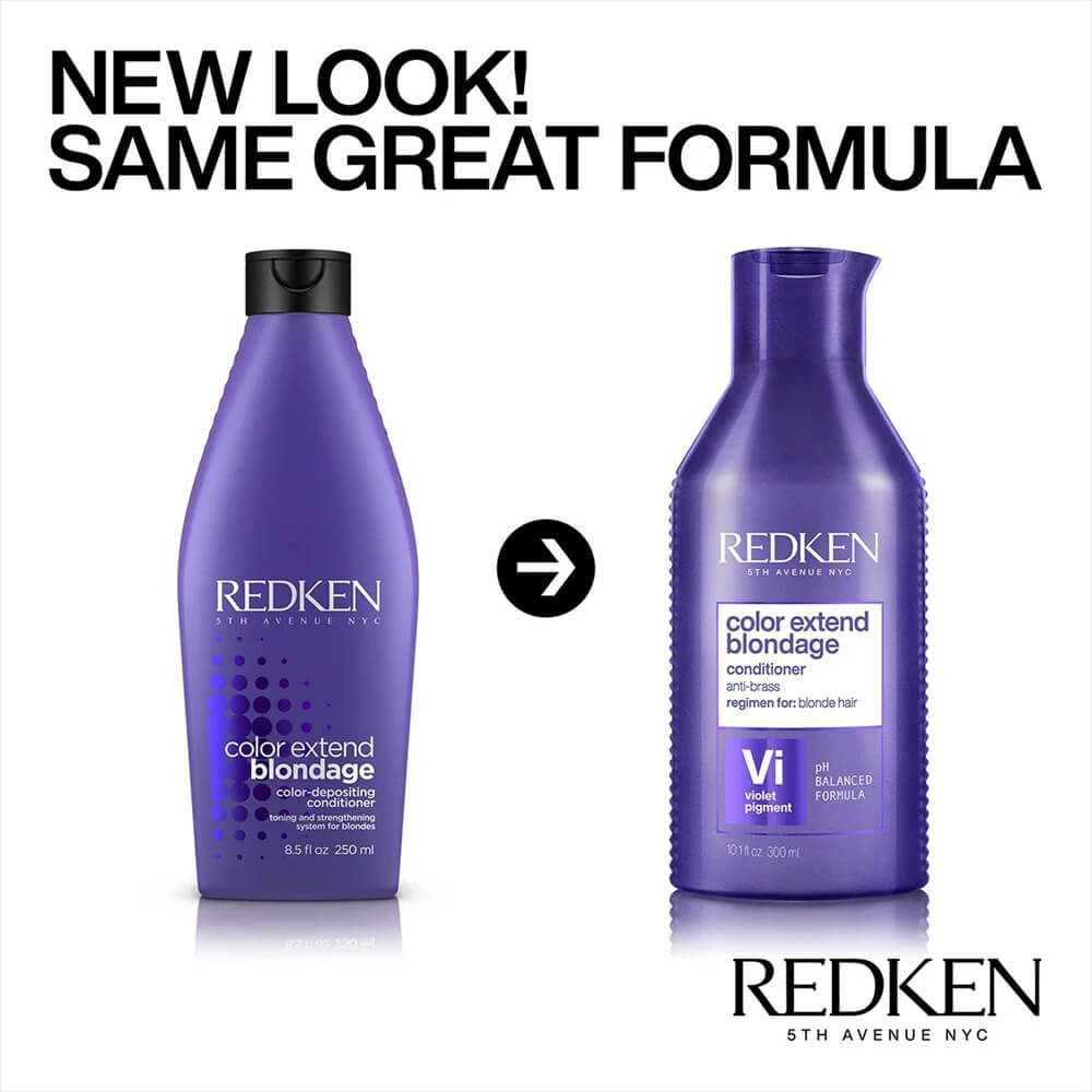 Redken Color Extend Blondage Violet Pigment Conditioner 10.1 oz / 300 ml – Anti Brass