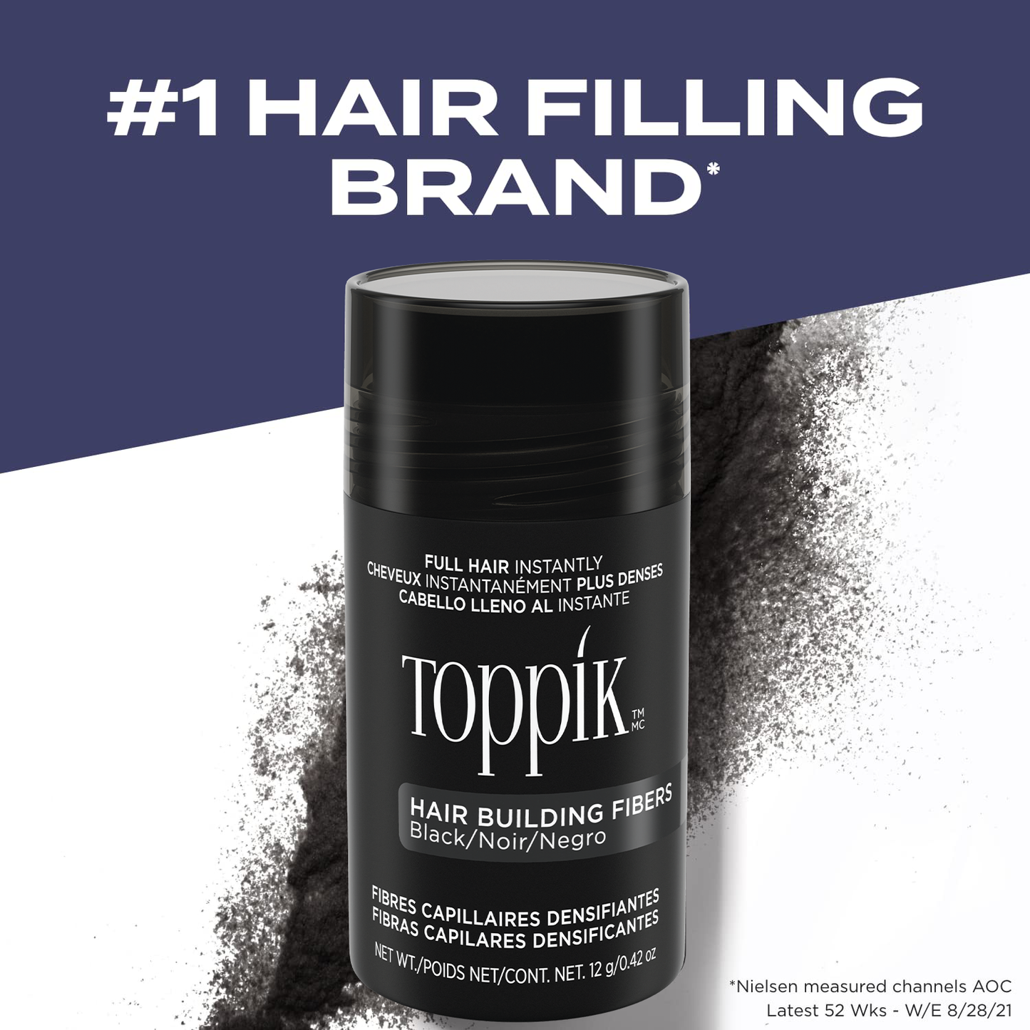 Toppik Hair Building Fibers Black 12g