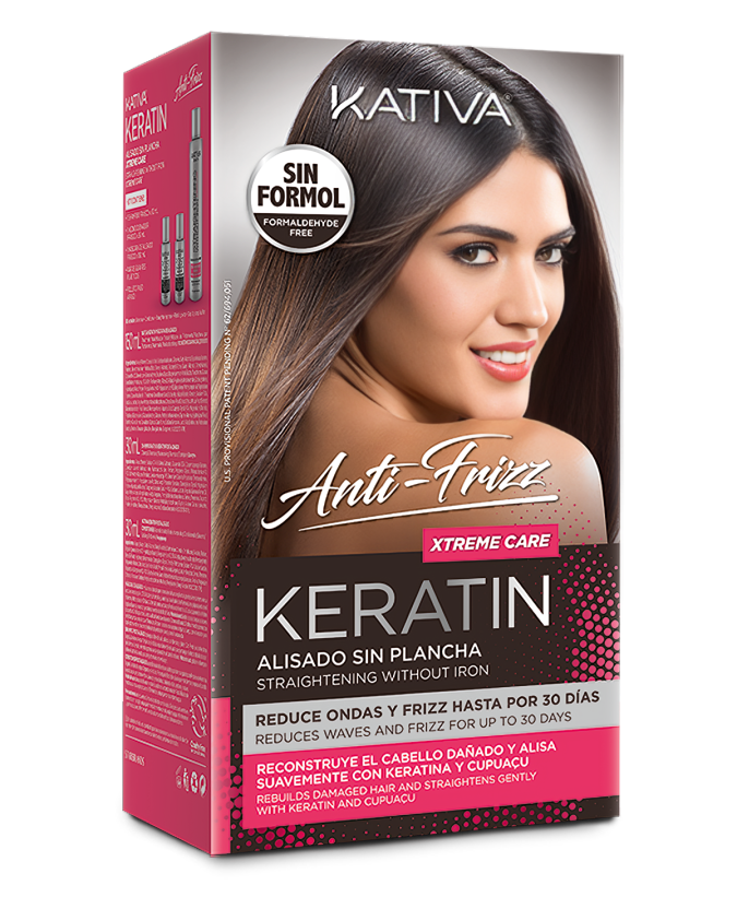 Kit Kativa Keratin Alisado Sin Plancha Xtreme Care Anti Frizz